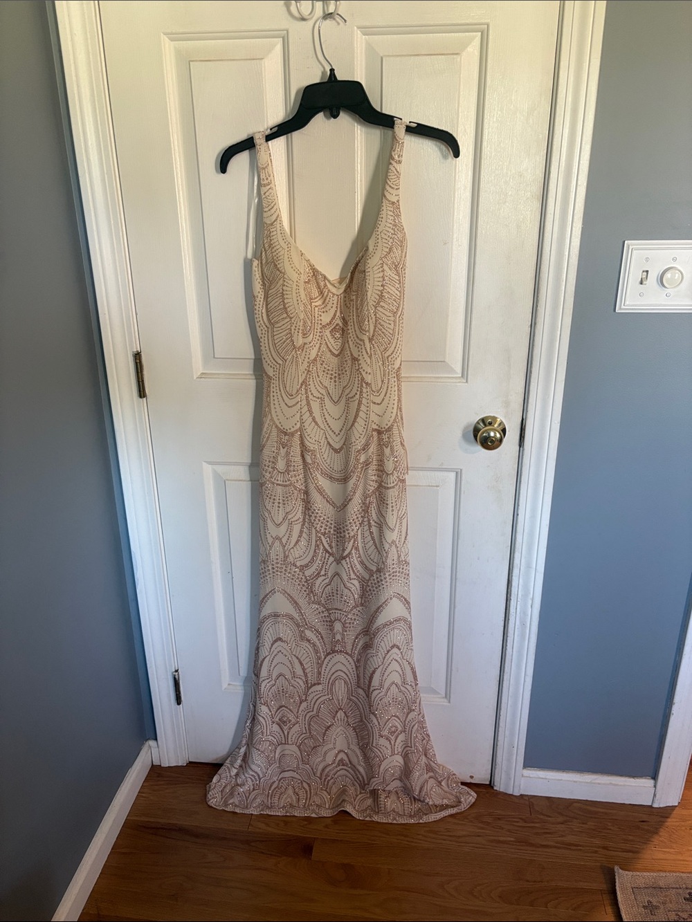 Jump Cream Beaded Prom Dress